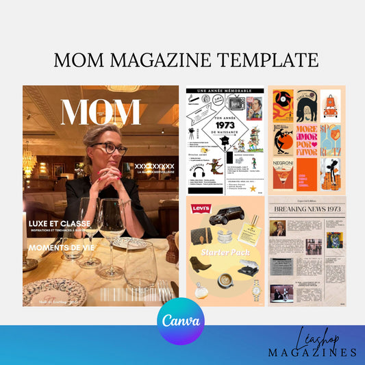 Lot de 2 Templates Magazines Canva – Meilleure Amie & MOM