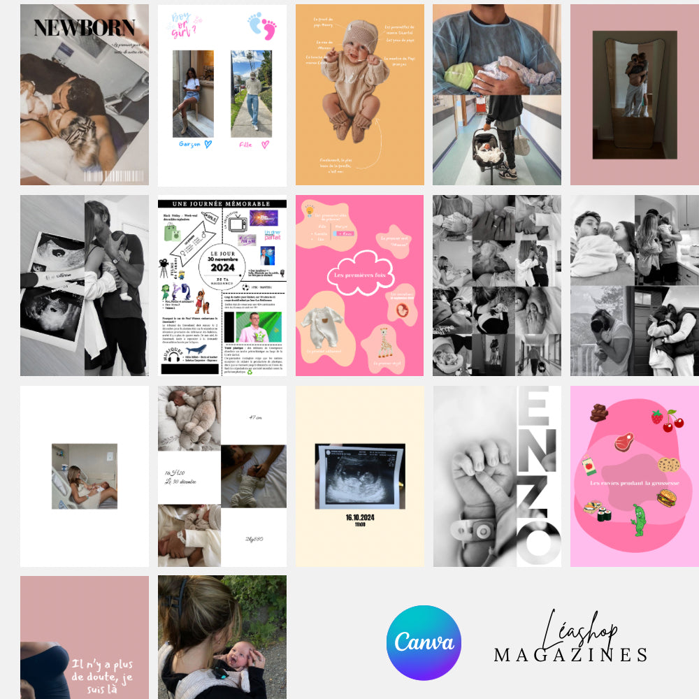 Template NEWBORN édition - 20 pages