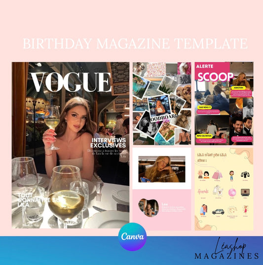 Template Meilleure amie + 40 pages