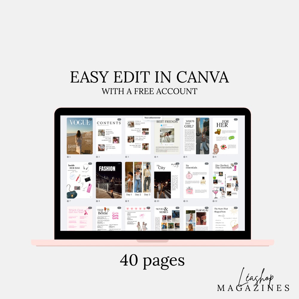 Template BFF édition - 40 pages